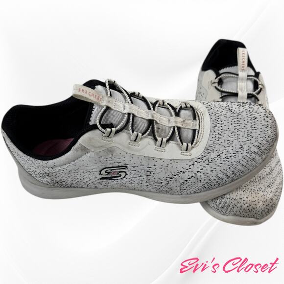 “Skechers Women’s Vapor Foam Lite Memory Foam Shoes Sz 9.5 Speckled Two-Tone” - Picture 3 of 8